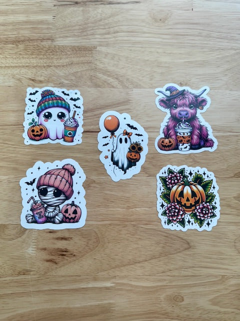 Spooky Set of Stickers